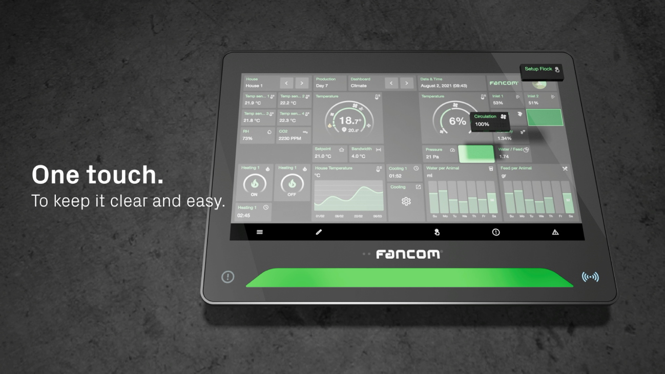 One touch. To keep it clear and easy. - Fancom One